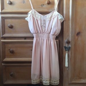 Pink mini dress